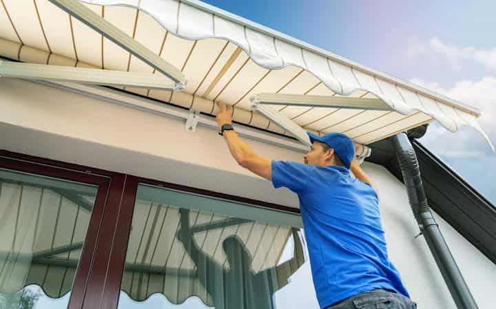 Expert awning installation in San Francisco, CA property.